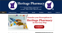 Desktop Screenshot of heritagepharmacyrx.com